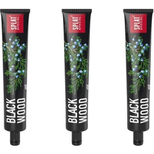 Splat Blackwood Siyah Diş macunu 75 ml 3 Adet