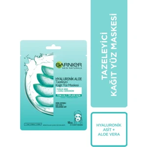 Hyaluronik Aloe Tazeleyici Kağıt Yüz Maskesi