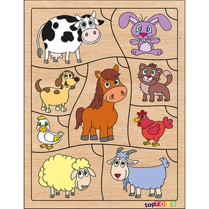 Bil Bakalım Kimin Yavrusu Ahşap Puzzle CS-7036