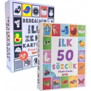 Diy-Toy Bebeğimin İlk Flash Kartları Oyun Seti İlk 50 Sözcük + İlk Zeka Kartları