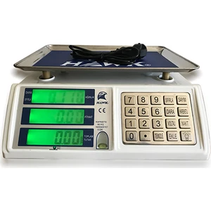 Serisi Sayım Yapma Özellikli Bakkal Manav Mutfak Tartısı 60 kg 5 gr Hassasiyetli Terazi