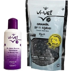 Vivet Siyah Boncuk Ağda 250 ml + Vivet Ağda Yağı 125 ml