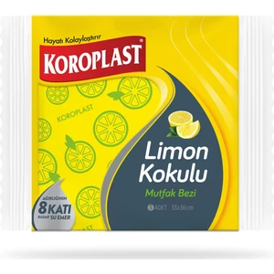 Limon Kokulu Mutfak Bezi 3'lü
