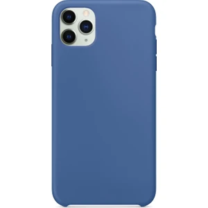 Apple iPhone 11 Pro Max Kılıf Liquid Lansman Silikon Lacivert