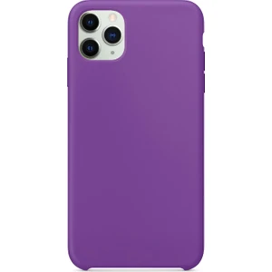 Apple iPhone 11 Pro Max Kılıf Liquid Lansman Silikon Mor