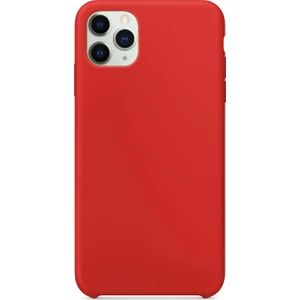 Apple iPhone 11 Pro Max Kılıf Liquid Lansman Silikon Kırmızı
