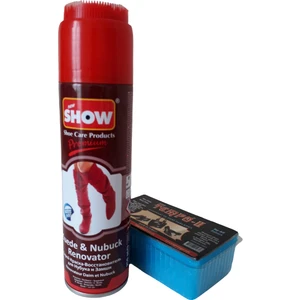Süet Nubuk Sprey 250 ml Bordo Ve Temizleme Süngeri