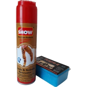 Süet Nubuk Sprey 250 ml Camel Ve Temizleme Süngeri