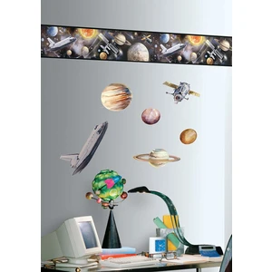 RoomMates RMK1002BCS Uzay Yolculuğu Bordür Duvar Sticker