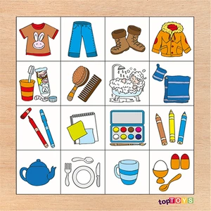 Resimdekileri Bul Nesneler Ahşap Puzzle CS-7010
