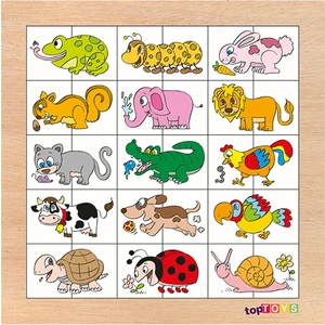 Eşleştir Karıştır Hayvanlar 2 Ahşap Puzzle CS-7031