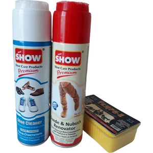 3'lü Show Süet Nubuk Sprey 250 ml Natural Set