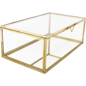 Essa Design Xl Cam Gold Takı Nişan Aksesuar Kutusu