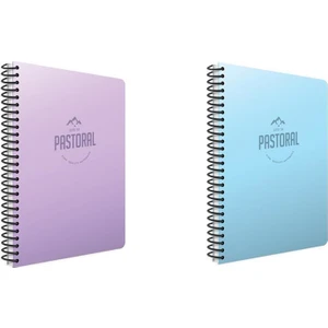 Pastoral Spiralli A4 96 Yaprak Pp Kapak Defter Seti Çizgili 2'li