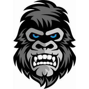 Sticker Atölyesi Gorilla - Gamer - Gaming - Esports Sticker - 29006 Renkli 6 x 4 cm