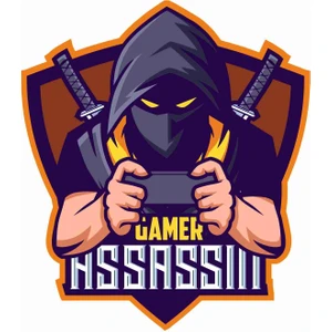 Sticker Atölyesi Ninja Assasin - Gamer - Gaming - Esports Sticker - 29019 Renkli 6 x 5 cm