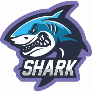 Sticker Atölyesi Shark - Gamer - Gaming - Ssports Sticker - 29005 Renkli 10 x 10 cm