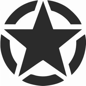 Sticker Atölyesi Siyah Yıldız Sticker - 20516-13 Siyah 10 x 10 cm