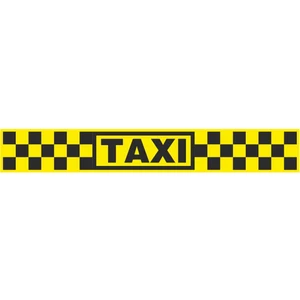 Sticker Atölyesi Taxi Sticker - 15186 Renkli 5 x 34 cm