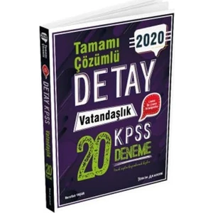 Tercih Akademi Kpss Detay Vatandaşlık Tamamı Çözümlü 20 Deneme - Nurullah Yaşar