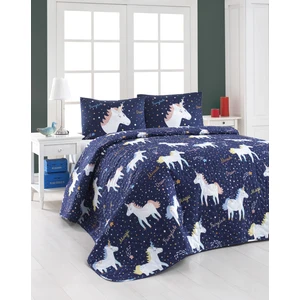 Eponj Home Kapitone Yatak Örtüsü Seti Çift Kişilik Magicunicorn Laci