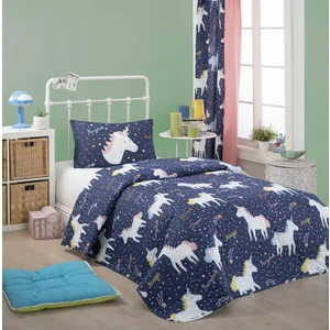 Eponj Home Kapitone Yatak Örtüsü Seti Tek Kişilik Magicunicorn Laci