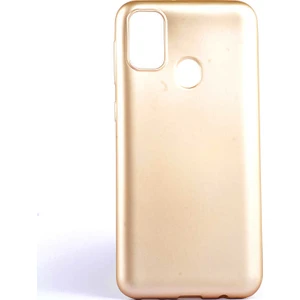 Tekno Grup Samsung Galaxy M31 Kılıf Mat Premium Silikon Kılıf + Cam Ekran Koruyucu Gold