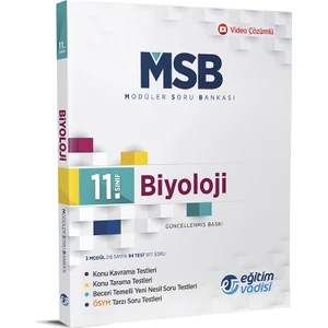 Eğitim Vadisi Yayınları 11.Sınıf Biyoloji Modüler Soru Bankası