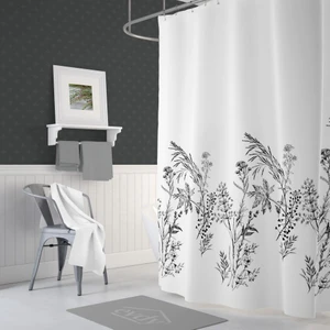 Funda Banyo Duş Perdesi Çift Kanatlı 2 x 120 x 200 cm