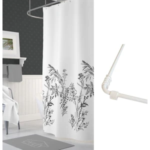 Funda Banyo Duş Perdesi Çift Kanatlı 2 x 120 x 200 cm + Askı