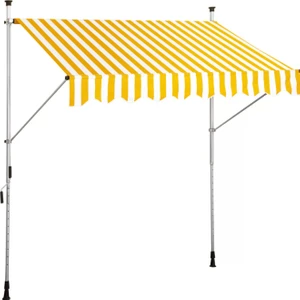 Teleskopik Tente Sarı - Beyaz 250 x 130 cm