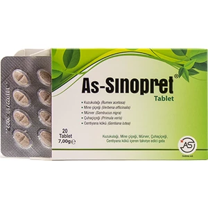 Farma As As-Sinopret 20 Tablet