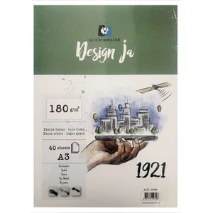 Alex Schoeller Design Ja 1921 Ekstra White Ince Dokulu 180G 40 Yp Blok A3