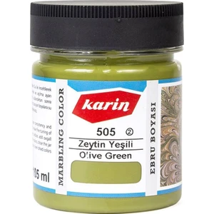 Ebru Boyası Ezilmiş 505 Zeytin Yeşili 105CC