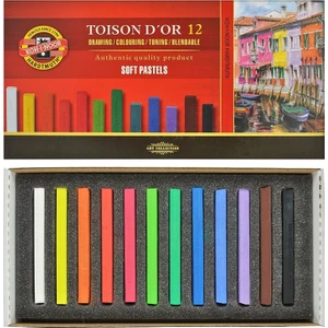 Koh-I-Noor Toison Dor Soft Pastel Köşeli 12LI (8582)