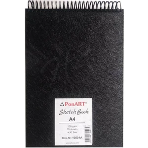 Sketch Book Üstten Spiralli Çizim Defteri 100G A4 70 Sy