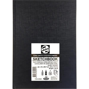 Sketchbook Ince Dokulu Eskiz Defteri 90G 96 Yaprak 21X29.7CM