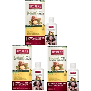 Botanic Oils Argan Yağlı Şampuan + 150 ml Şampuan Hediye 3 Lü