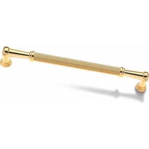 Lotus Model Altın Sarısı Mobilya Dolap Çekmece Kulpları 128 mm