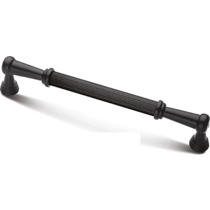 Lotus Model Siyah Mobilya Dolap Çekmece Kulpları 160 mm