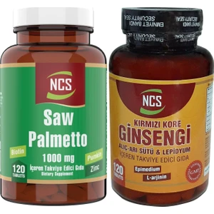 Saw Palmetto 120 Tablet Ncs Kırmızı Kore Ginsengi 120 Tablet
