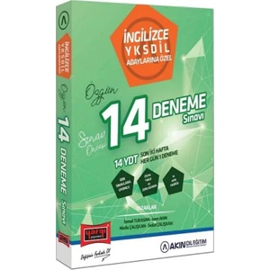 Yargı Yayınevi Akın Dil & YKSDİL Adaylarına Özel Özgün 14 Deneme Sınavı