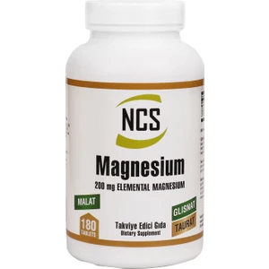 Magnezyum Bisglinisat Malat Taurat 200 mg 180 Tablet