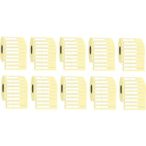 Kuyumcu Etiketi 10mm X 74mm 10 Rulo. Kuyruk Yapışkansız