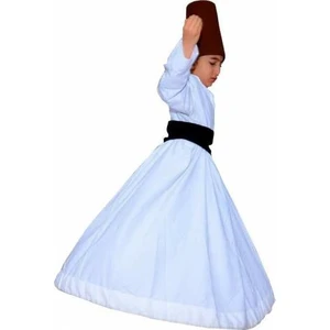 Dilek Kostüm Semazen Çocuk Kıyafeti Mevlana Derviş Gösterileri Için Özel Üretim Etek Açılabilir Kostüm