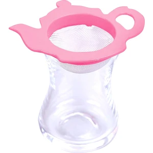 Urve Mini Çay Süzgeci Pembe