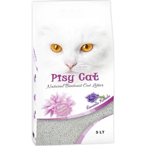 Pisycat Lavantalı Tozsuz Topaklaşan İnce Kedi Kumu 5 lt