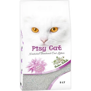 Pisycat Bebek Pudralı Tozsuz Topaklaşan İnce Kedi Kumu  5 lt