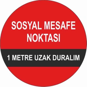 StickerMarket Sosyal Mesafe Sticker B