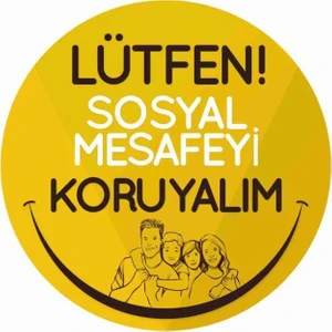 Stickermarket Sosyal Mesafe Sticker